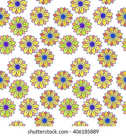 Floral seamless wallpaper  flowers ornament for fabric