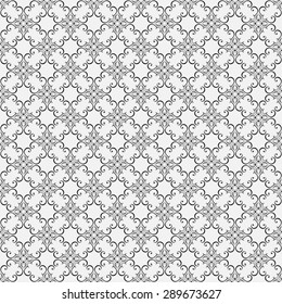 Floral seamless wallpapers in the style of Baroque . Can be used for backgrounds and page fill web design. Vector illustration.