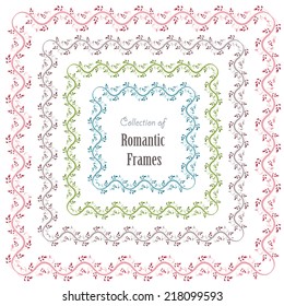 floral set a frames for your design