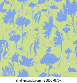 floral shadow pattern, flower silhouette vector pattern for textile, fabric, print, packaging, branding, stationary, and much more