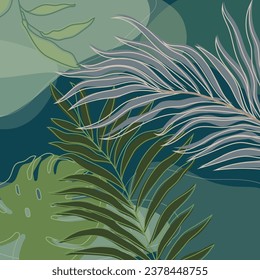 floral shape abstract minimal. Used for decoration, advertising design, websites or publications, banners, posters and brochures.