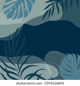 floral shape abstract minimal. Used for decoration, advertising design, websites or publications, banners, posters and brochures.