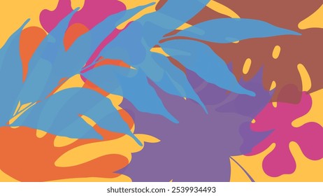 floral shape abstract minimal. Used for decoration, advertising design, websites or publications, banners, posters and brochures.