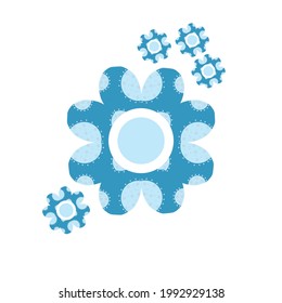 floral shape. beautiful decorated floral background. vector illustration