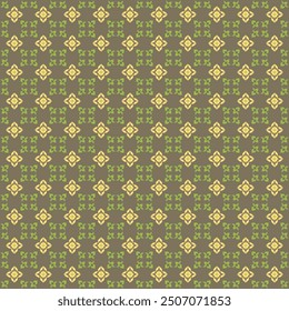 Floral shape watercolor seamless pattern. Vector illustration.
