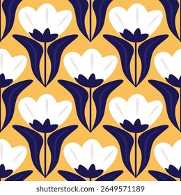 Floral shapes and ogee geometrical motifs background. abstract repeat wallpaper.Seamless pattern anthemion damask wallpaper illustration.floral pattern in deep pastel color.Digital art deco pattern.