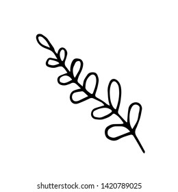 Floral shop logo in hand drawn style
