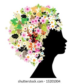 Floral Silhouette Stock Vector (Royalty Free) 15201004 | Shutterstock