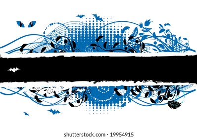 Floral silhouette