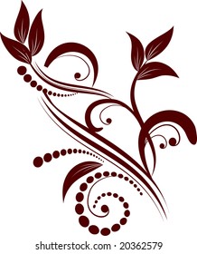 floral silhouette