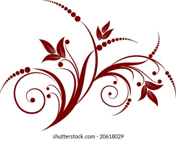 floral silhouette