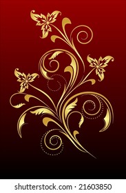 floral silhouette