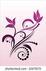floral silhouette
