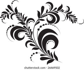floral silhouette