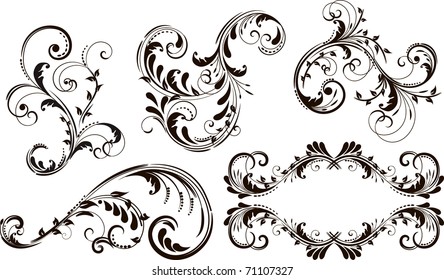 Floral silhouette