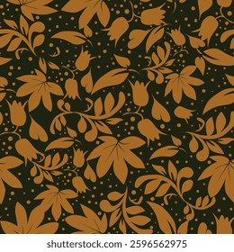 Floral silhouette repeat vector file, boho floral pattern, floral silhouette, flower shadow print , rose floral print