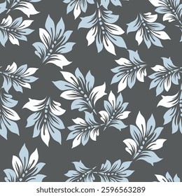 Floral silhouette repeat vector file, boho floral pattern, floral silhouette, flower shadow print , rose floral print