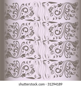 Floral Silver Background