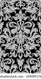 floral silver wallpaper