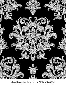 floral silver wallpaper