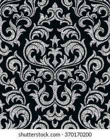 floral silver wallpaper
