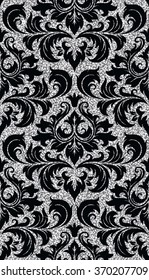 floral silver wallpaper