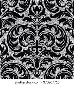 floral silver wallpaper
