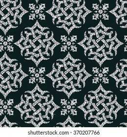floral silver wallpaper