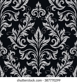 floral silver wallpaper
