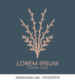 Floral simple logo icon for website, beauty shop, csometic, ect.