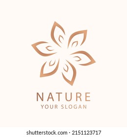 Floral simple logo icon for website, beauty shop, csometic, ect.