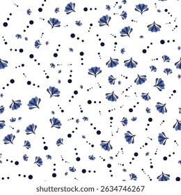 Padrão de pele floral sem emenda. Design para tecido, papel de parede, envoltório, fundo.