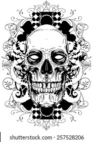 Floral skull