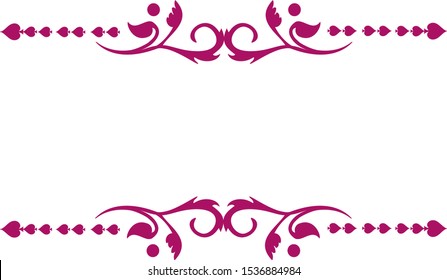 Floral Spade Rectangular Decal Element