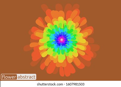 floral splash art abstract vector display