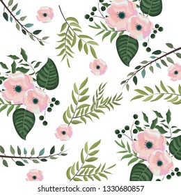 Floral spring background