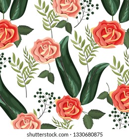 Floral spring background