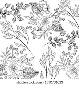 Floral spring background