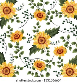 Floral spring background