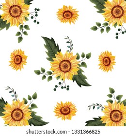 Floral spring background