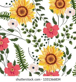 Floral spring background