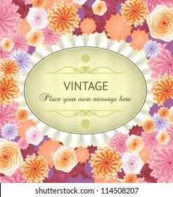 Floral spring background .eps10