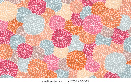 Fondo de primavera floral. Colores naranja rosado