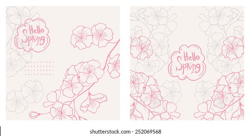 floral spring cards