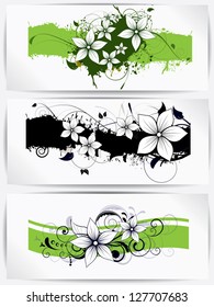 Floral spring elements and flowers