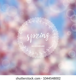Floral spring eps10 vector background