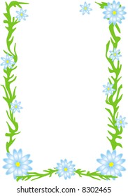 floral spring frame