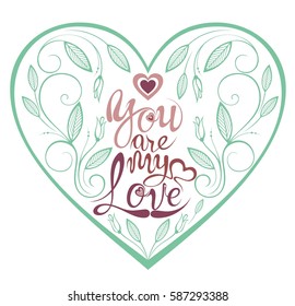  Floral spring heart