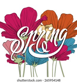 Floral SPRING illustration