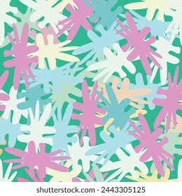 Floral spring pattern Ditsy Flowers vector for textile print, fashion pattern, fabric print
